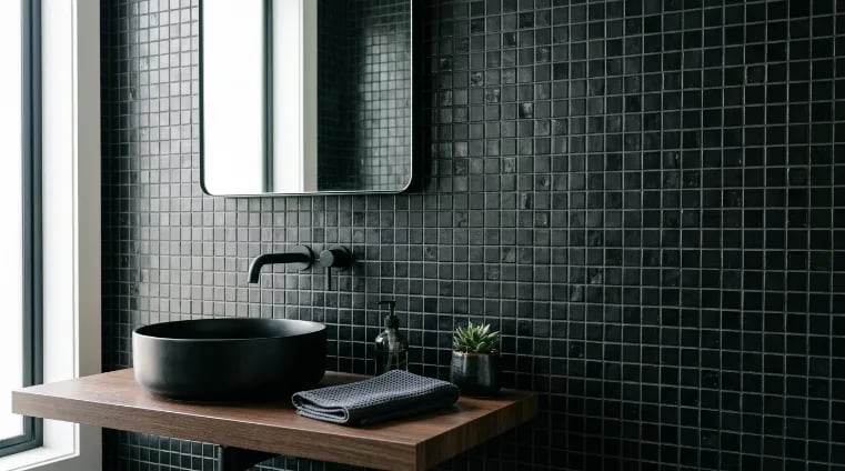 Black Mosaic Tile Ideas for Modern Homes